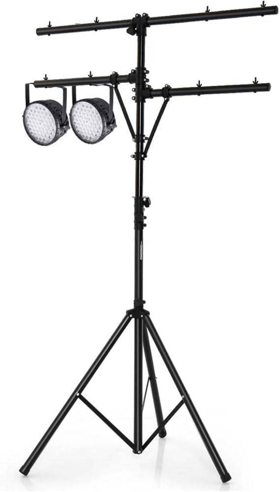 Gear4music Adjustable Lighting Stand T-Bar Crossarm Assembly / DJ Stage Lighting Replacement