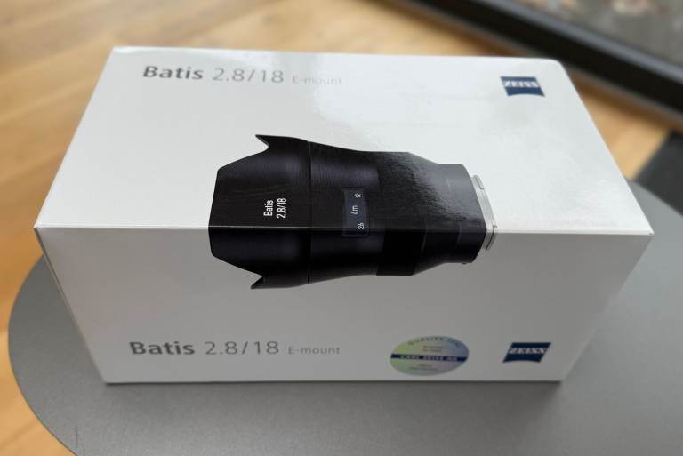 Zeiss Batis 18mm f2.8 lens, for Sony E-mount cameras