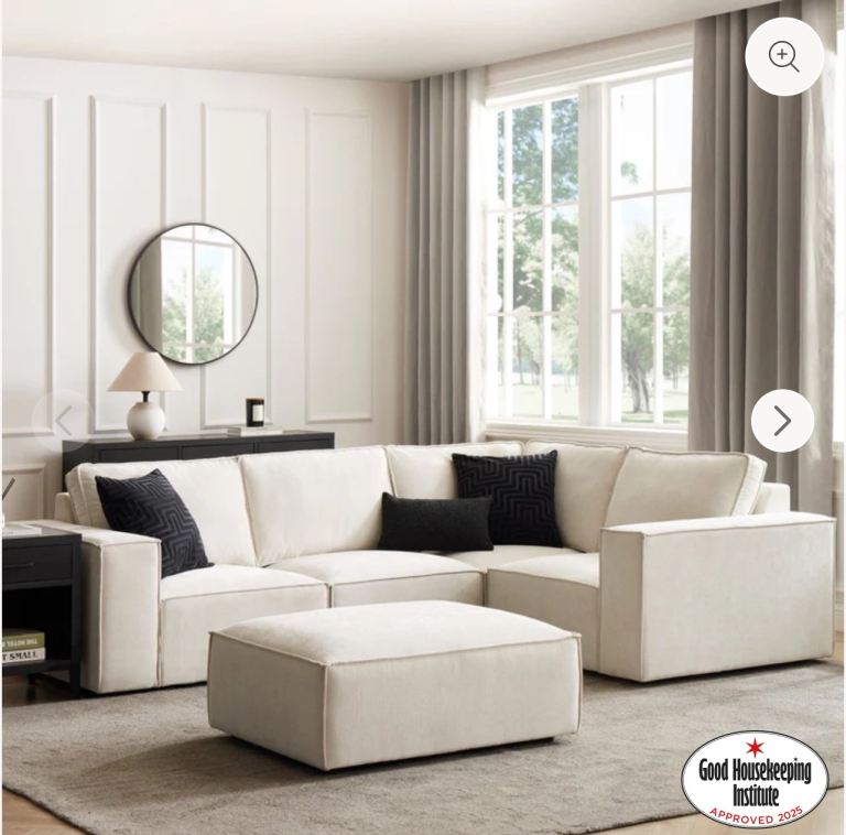Cream Corner Couch 