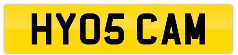Private registration HY05 CAM