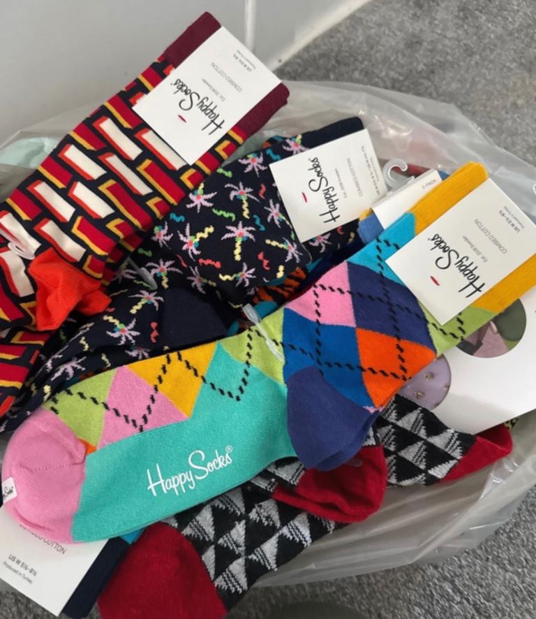New Happy Socks - Multicoloured , Cotton Blend. 16 Pairs bundle 