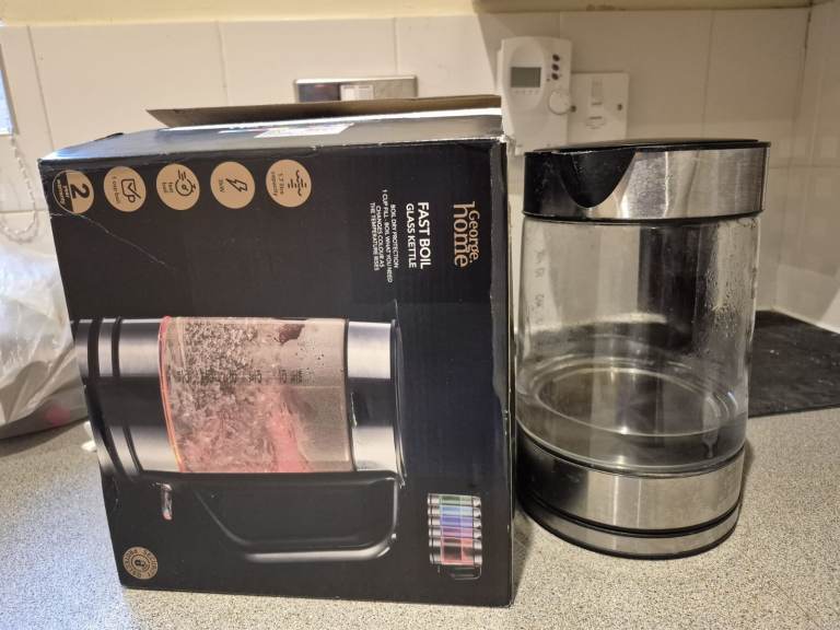 George Home Fast Boil Glass Kettle