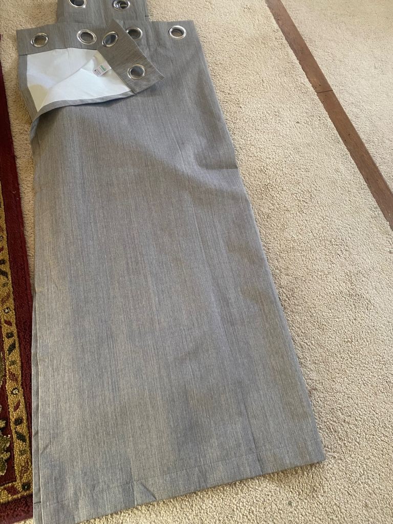 New Dunelm grey curtains 