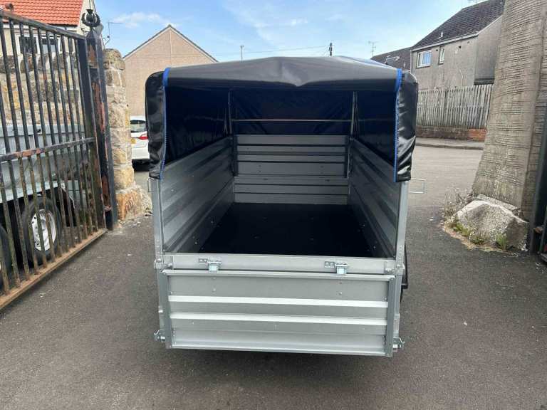 BRAND NEW 6ft x 4ft DOUBLE BROADSIDE NIEWIADOW TRAILER WITH FRAME AND 50CM COVER 750KG