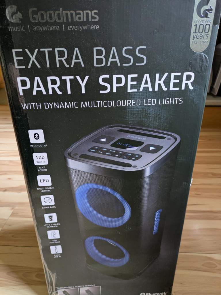 Bluetooth Party Speaker Brand New