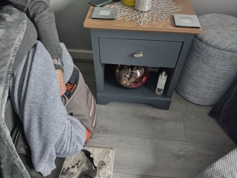 Set of 3 grey furniture 