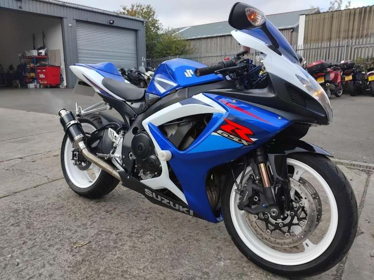 2007 07 SUZUKI GSXR 750 K7 GSXR750 CLEAN BLUE SPORT BIKE SUPER SPORT NEW MOT 