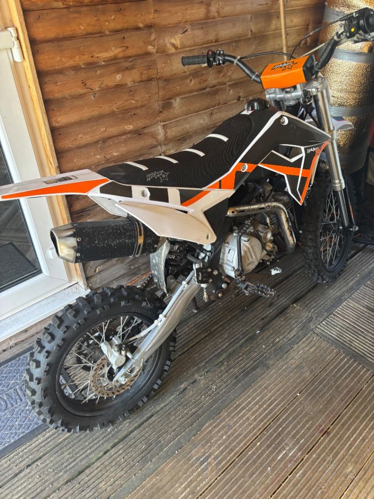 Kids' Thumpster Pit Bike - Multicoloured, Practically New!