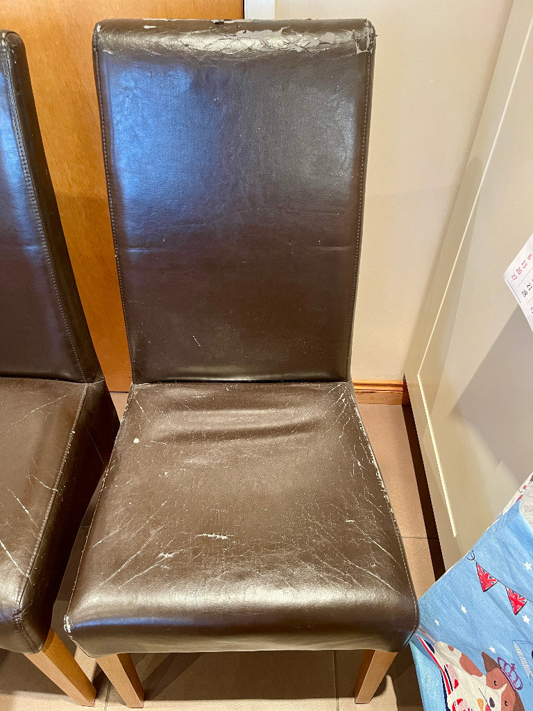 Set of x6 quality dining chairs, upcycle/restoration project 