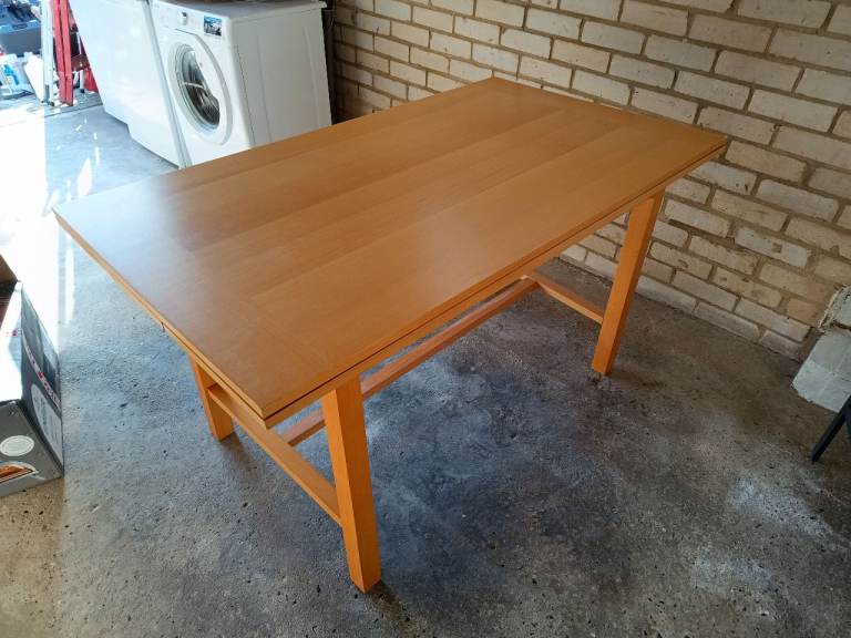 Habitat Extending Beechwood Dining Table - Seats 4-8, Good Condition