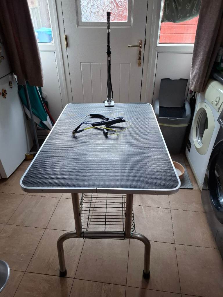 Dog grooming table 