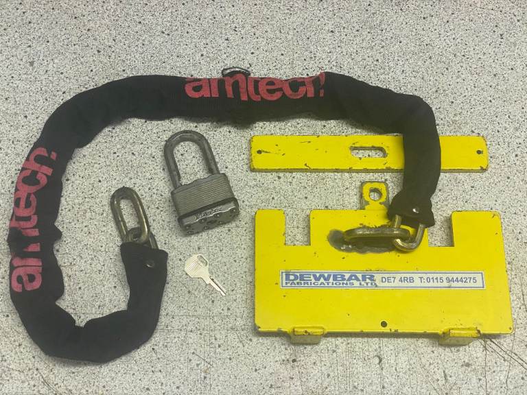 DEWBAR Pedal lock for Van or camper. Peugeot/Citroen etc