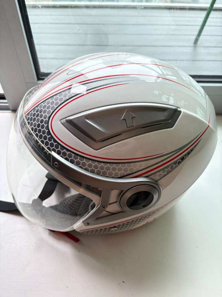  Q-Tech Open-Face Motorcycle Helmet 