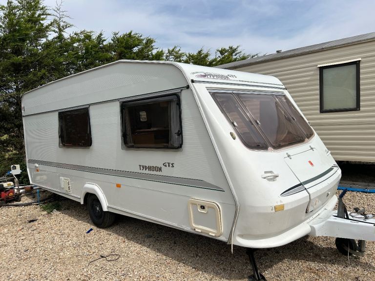 Elddis Typhoon GTS Caravan - White, Good Condition