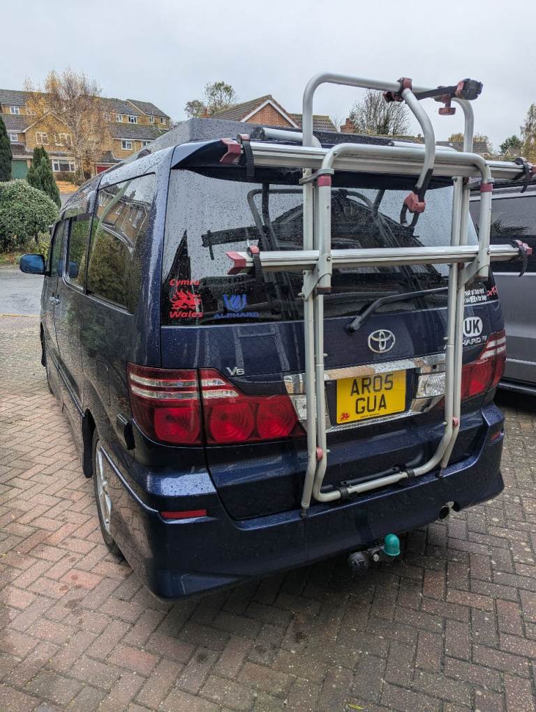 Toyota Alphard campervan with rear conversion.