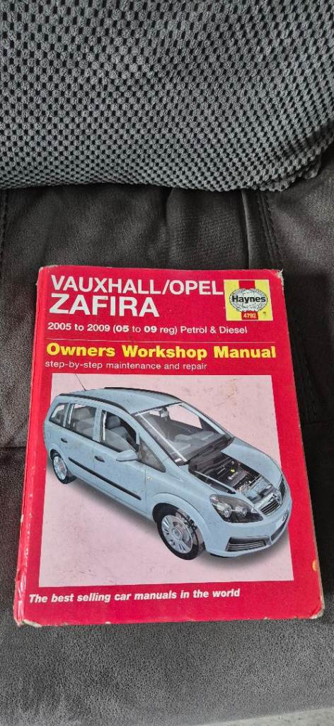 Vauxhall/Opel Zafira haynes manual
