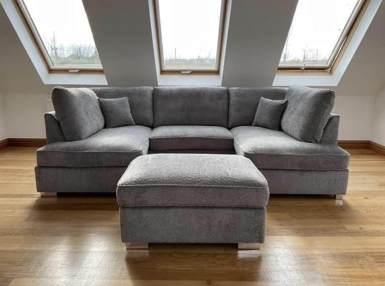 🚛Best Deal❤️DYLAN U-Shape Sofa Set ❤️Jumbo Cord 7 Seater & Corner❤️25% OFF😘COD🚛