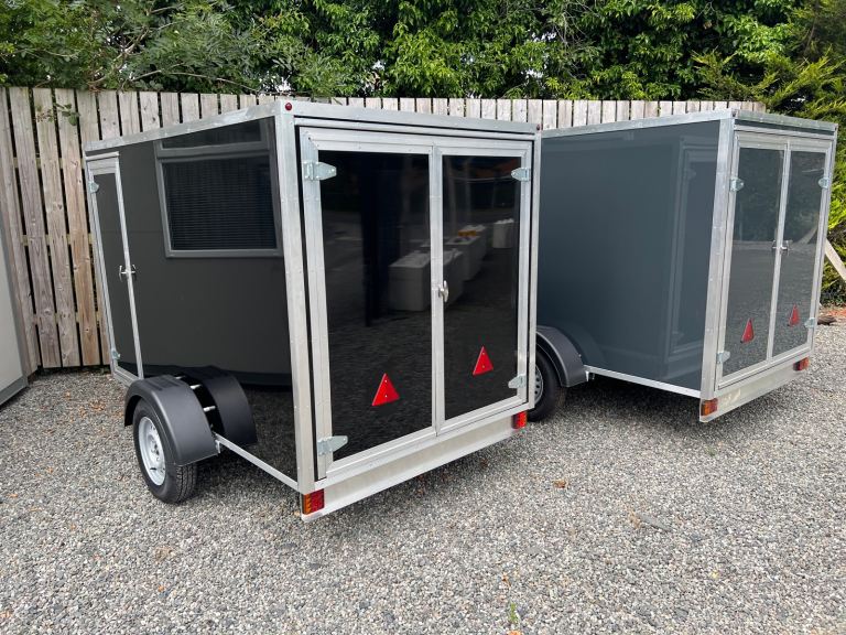 Box Trailer 8ft x 5ft x 5ft Tow a Van ( camping storage bike mobility )