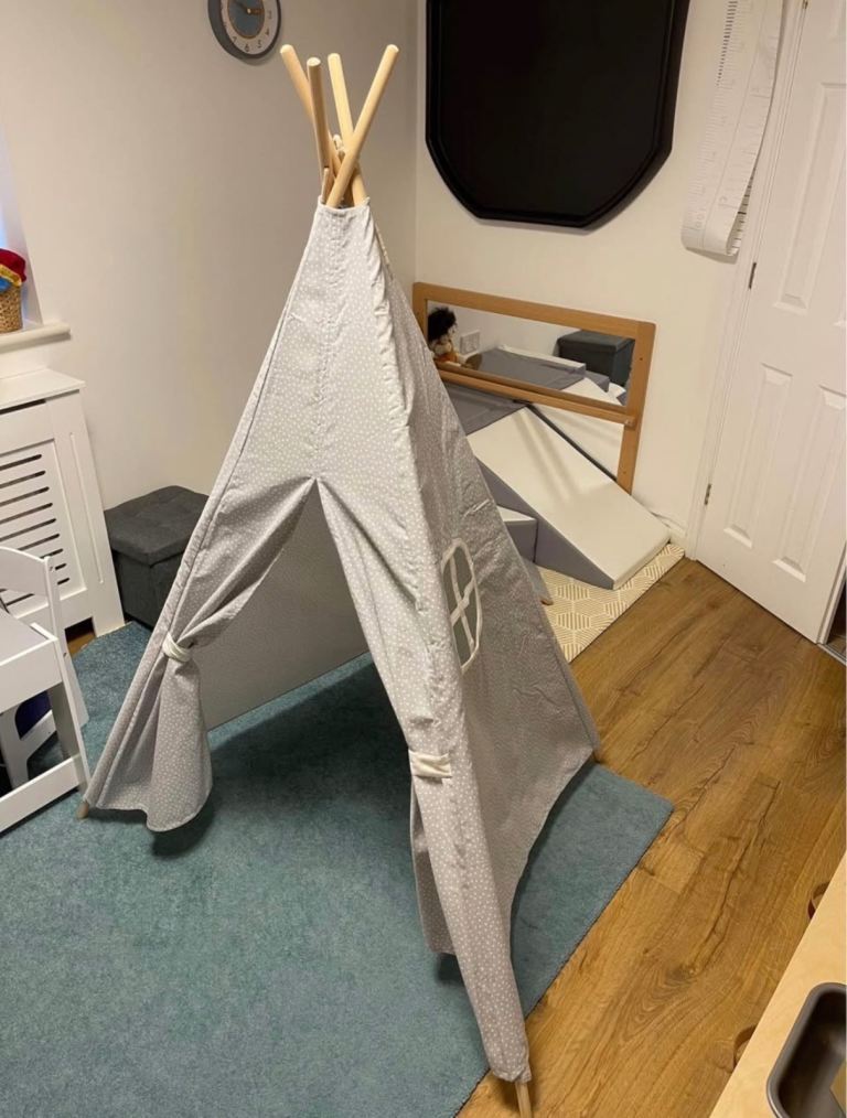Jabadabado Grey Kids Teepee Tent