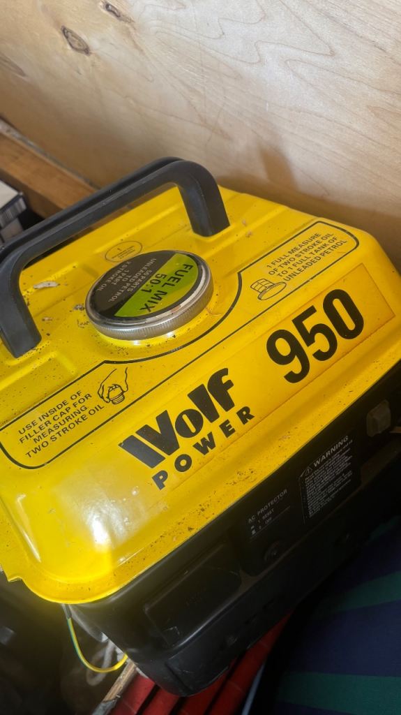 Wolf 950 potable generator 