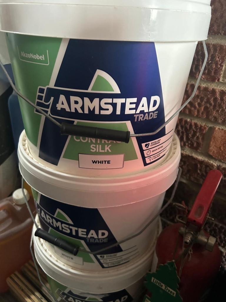 White Interior Paint - 2 x 10L tubs 