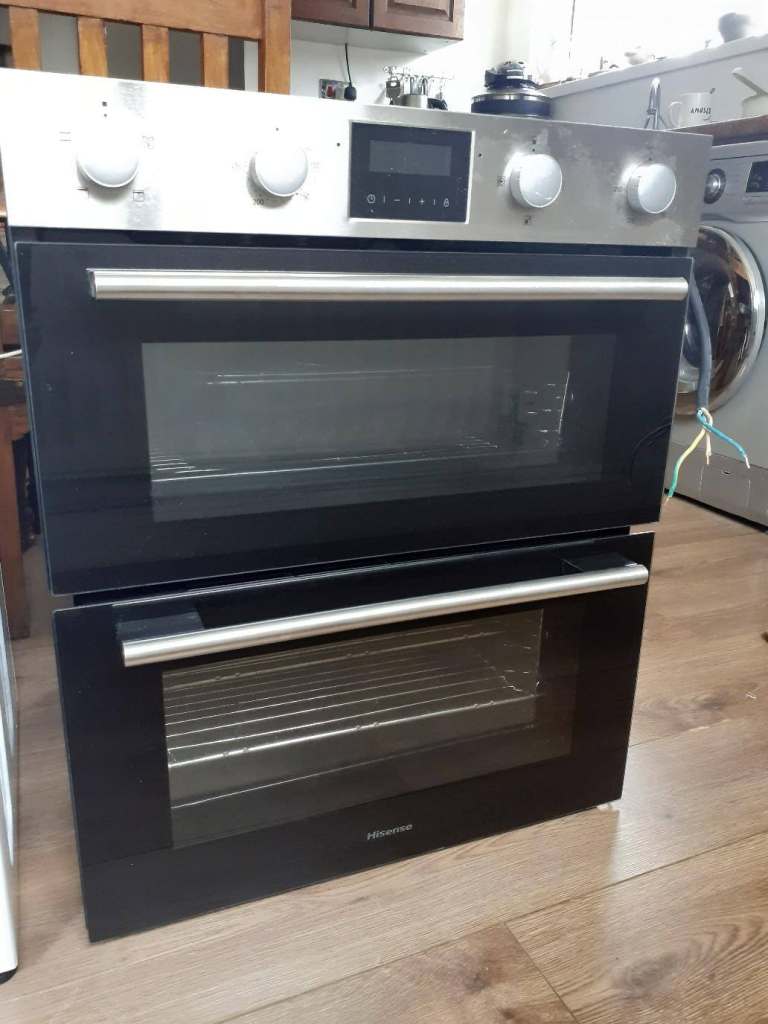 USED HISENSE UNDER WORKTOP DOUBLE OVEN 