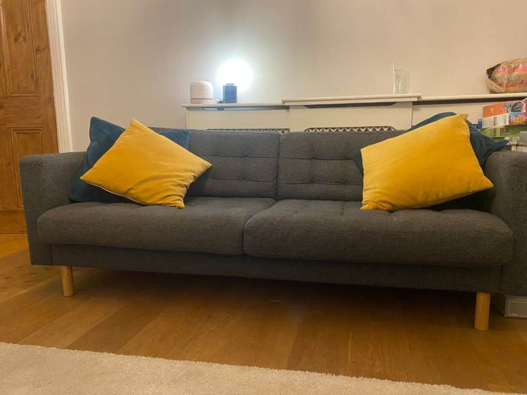 Sofa — £200 IKEA LANDSKRONA 3 Seater Sofa, Gunnared Grey