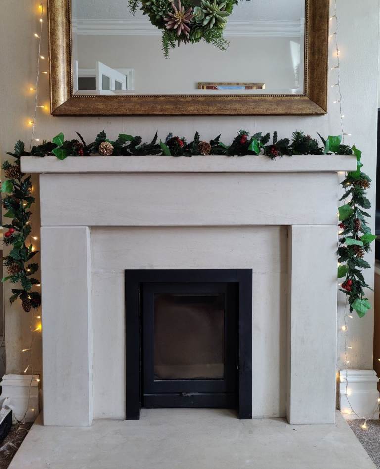 image for Long 2.4m Christmas Garland With Pine Cones & Red Berries 
