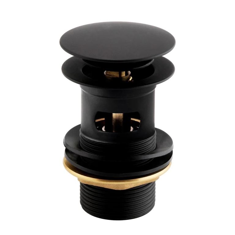 Bristan Black Round Basin Clicker Waste - New, Unused in Perfect Condition