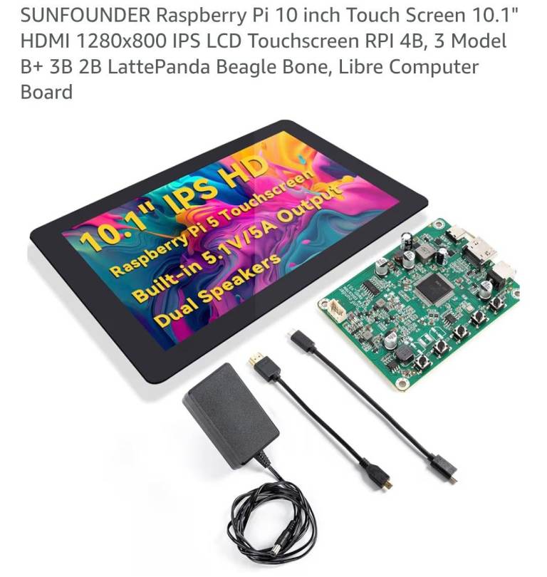 Sunfounder Raspberry 10.1 Inch Tablet 