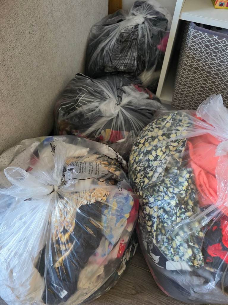 Full bags of clothes. Perfect for resellers for ebay and vinted. Mainly women's. Sizes 8 - 24.