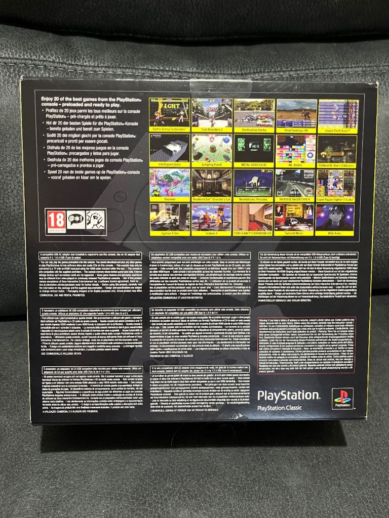 PlayStation Classic Pre Loaded with 20 games