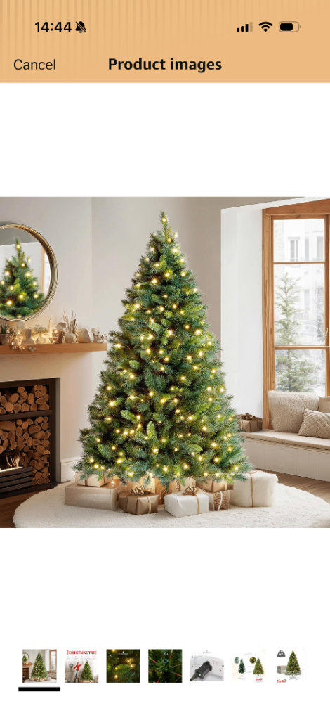 7ft Pre Lit Christmas Tree