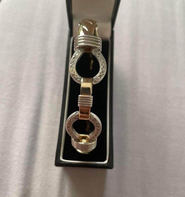 Single anx double hoop bracelet 