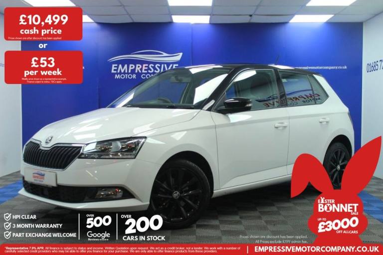 2019 69 SKODA FABIA 1.0 COLOUR EDITION HATCHBACK 5DR PETROL MANUAL EURO 6 (S/S) 