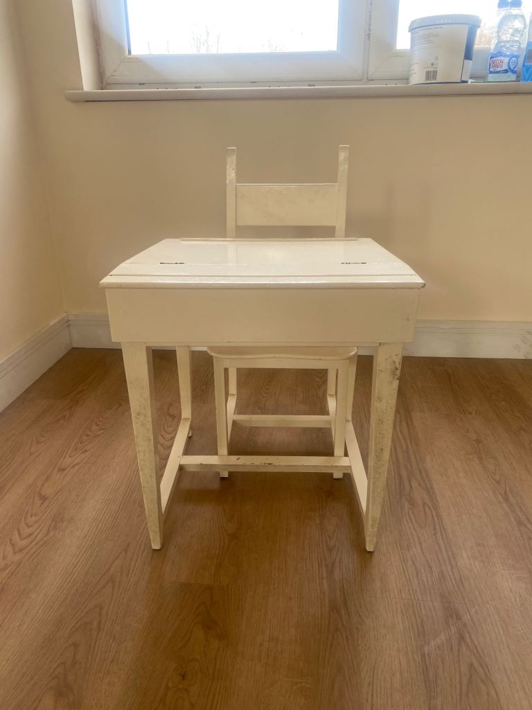 Child’s vintage desk and chair 