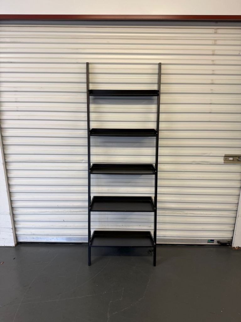 FREE DELIVERY Tall Wooden 5 Rung Ladder Storage Shelving Unit, in good condition.