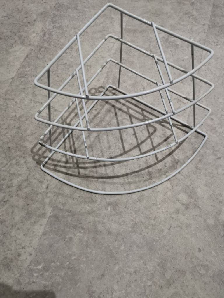 3 Tier Corner plate storage rack