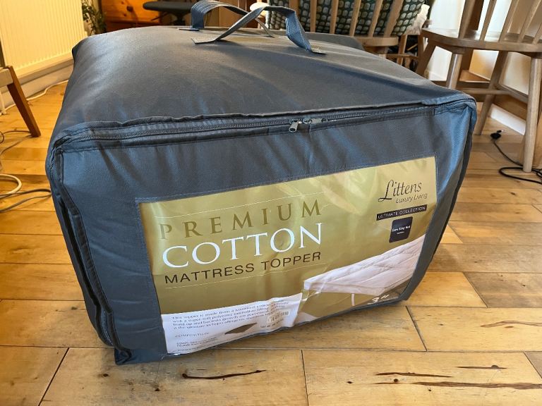 Littens premium 3-inch mattress topper euro king size