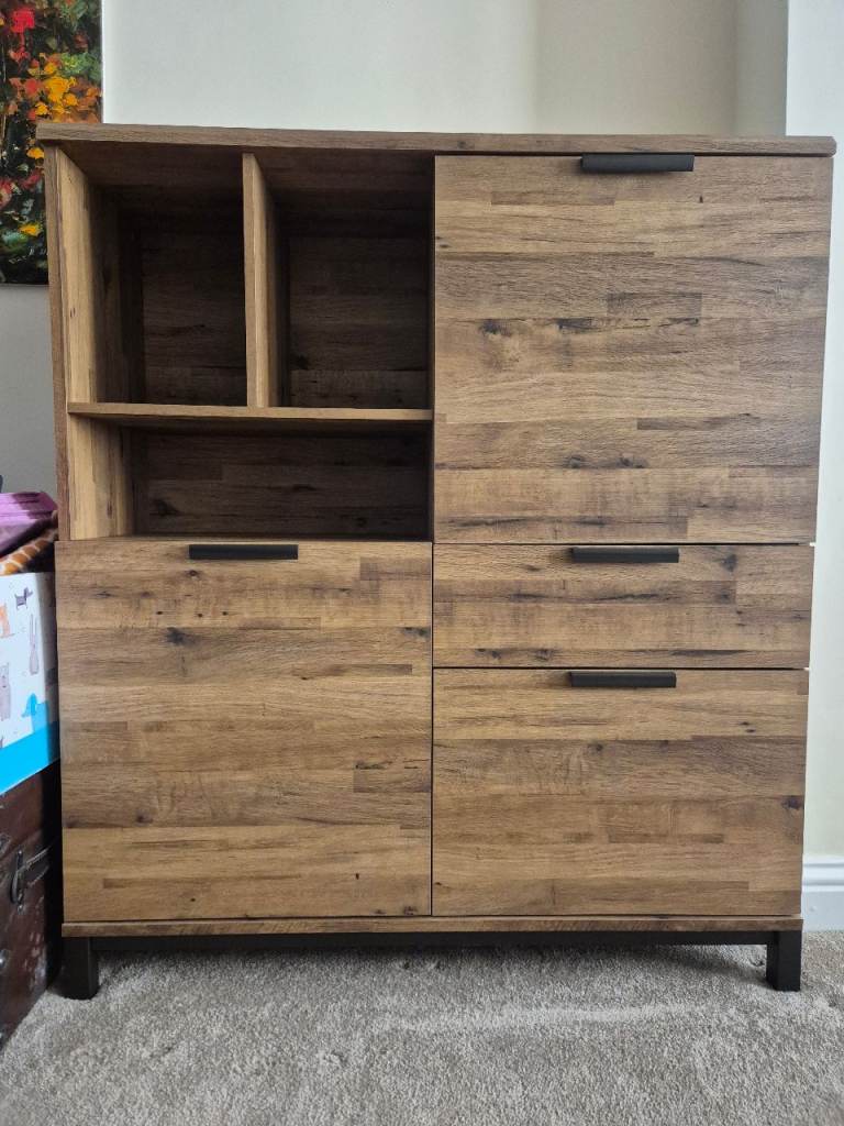 Dark Oak Effect Cabinet