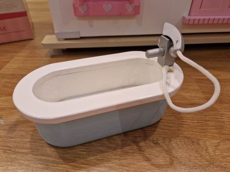 Dolls House with family, car and LOADS of furniture