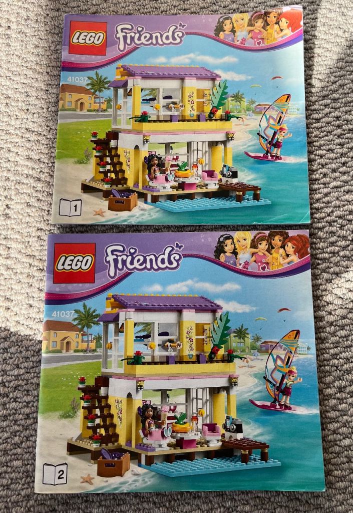 Lego Friends Stephanie’s Beach House Set 41037 Boxed & 100% Complete
