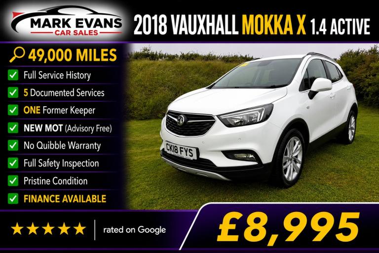 2018 Vauxhall Mokka X 1.4T ecoTEC Active 5dr HATCHBACK Petrol Manual