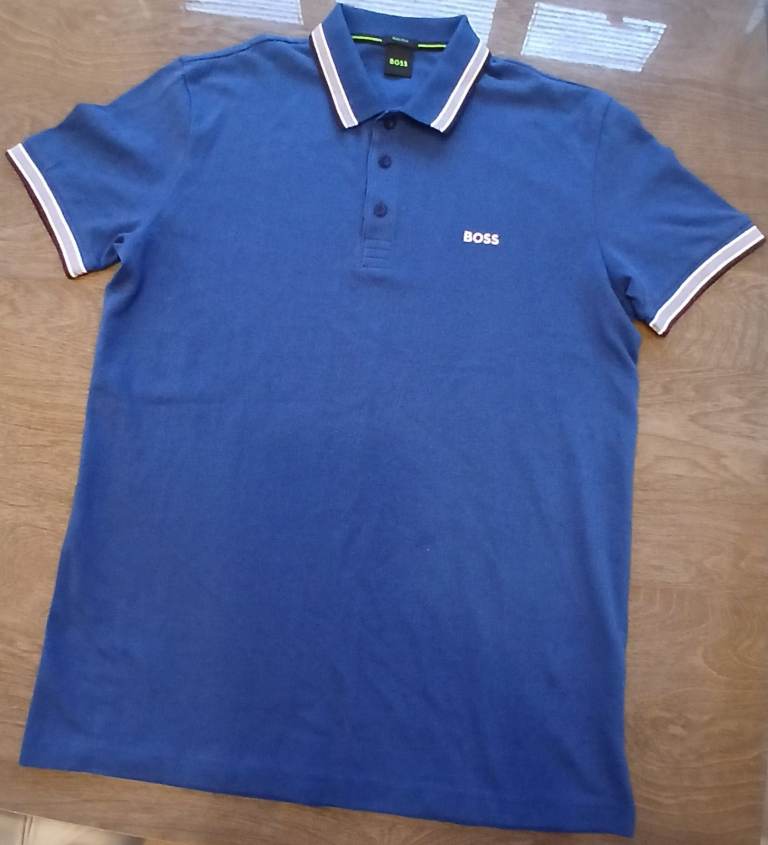 BOSS Blue Polo Shirt - Good Condition