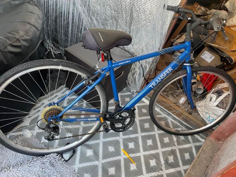 TRANSFER Hybrid Bike - Blue, Good Condition