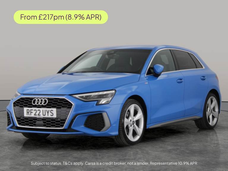 2022 Audi A3 1.5 TFSI 35 S line Sportback 5dr Petrol Manual Euro 6 (s/s) (150 ps) - CRUI Hatchbac...