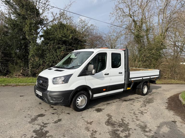 2023 Ford Transit 2.0 EcoBlue 130ps Double Cab Dropside Pickup 9100 MILES NO VAT Dropside Diesel ...