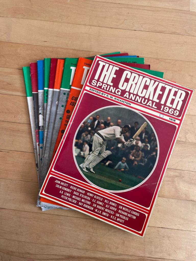The Cricketer Magazine collection dating between 1968 - 1979