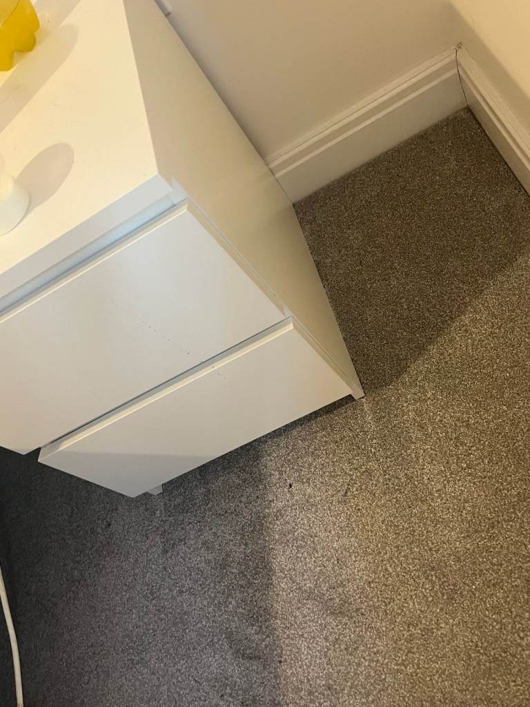 IKEA MALM Bedside Table / 2 Drawer Chest – White – Excellent Condition (Coventry)