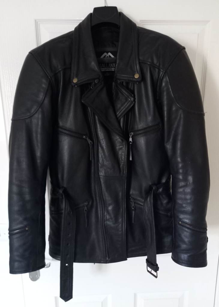 image for Biker Leather Jacket Gallanto Eddie size 44"/46"